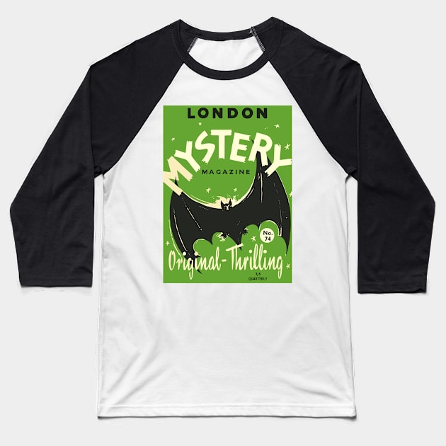 London Mystery Magazine Baseball T-Shirt by CODA Shop